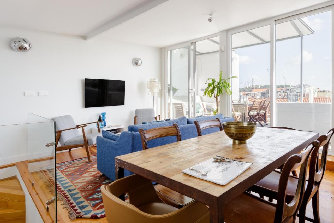 Amazing Rooftop Terrace With River And Historic City View 4 Bedrooms 4 Bathrooms Ac 19Th Century Building Chiado Lisbon Luaran gambar