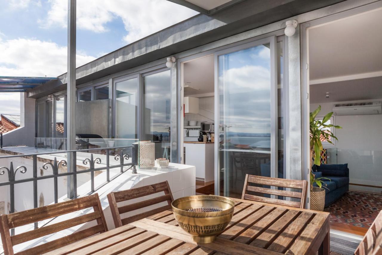 Amazing Rooftop Terrace With River And Historic City View 4 Bedrooms 4 Bathrooms Ac 19Th Century Building Chiado Lisbon Luaran gambar